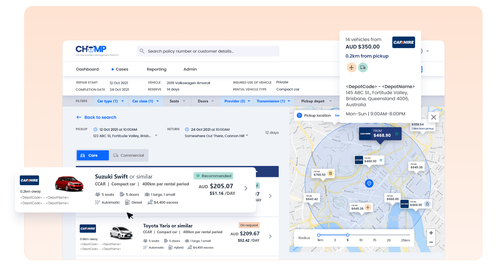 Like for like or compact customisations